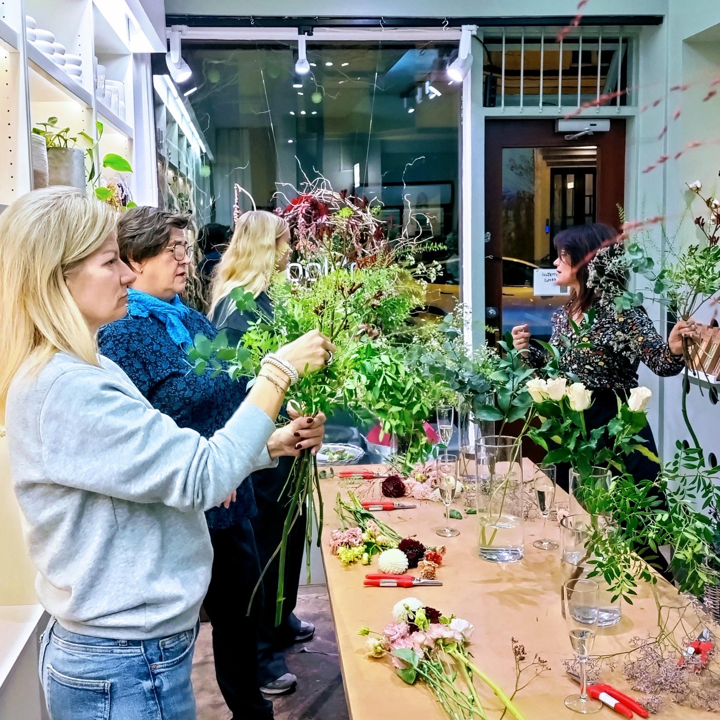 Workshop in our inbloom shop 1