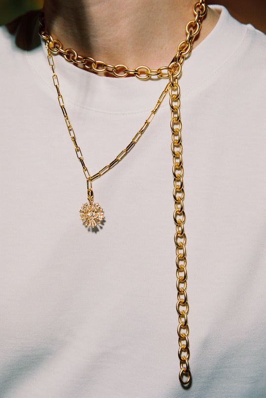 EMILIA Matte Chain Necklace Luxe 60cm