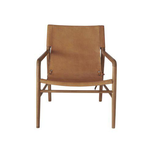 BEJA ARMCHAIR LIGHT COGNAC - Wikholm Form