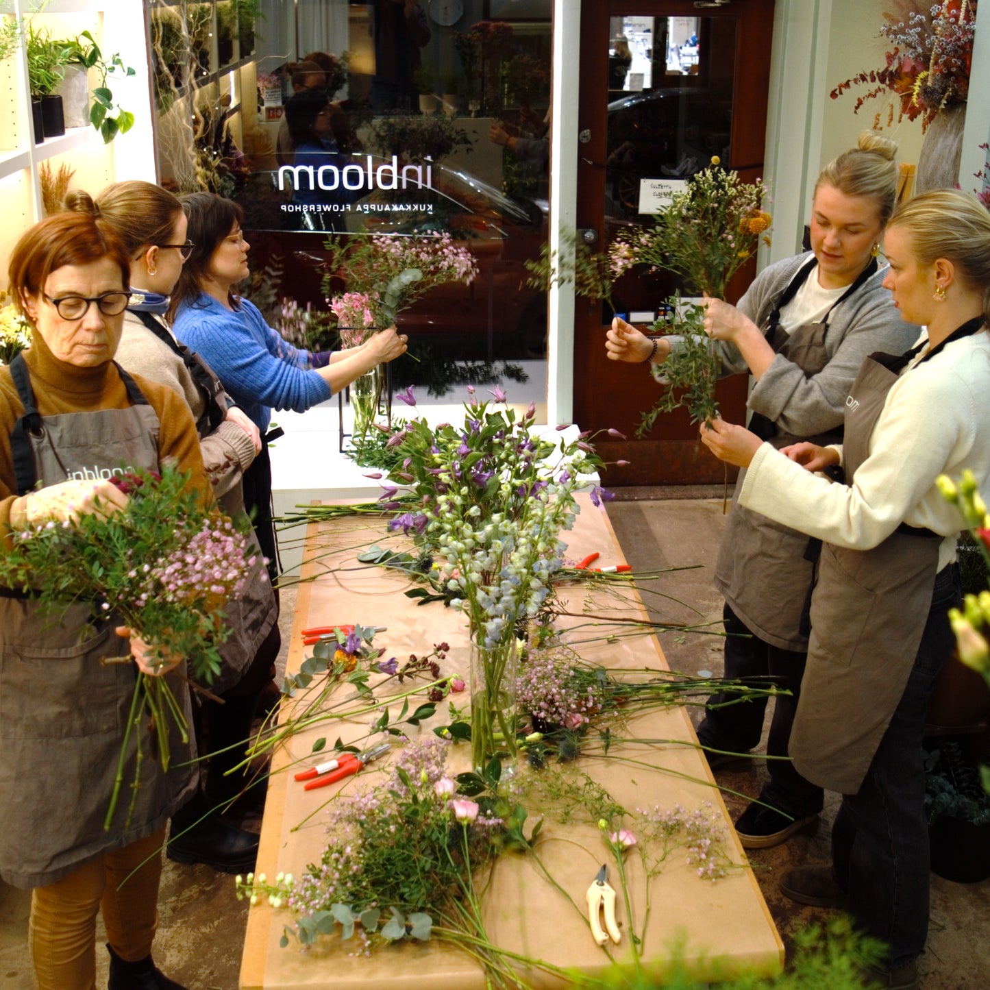 Workshop in our inbloom shop 2