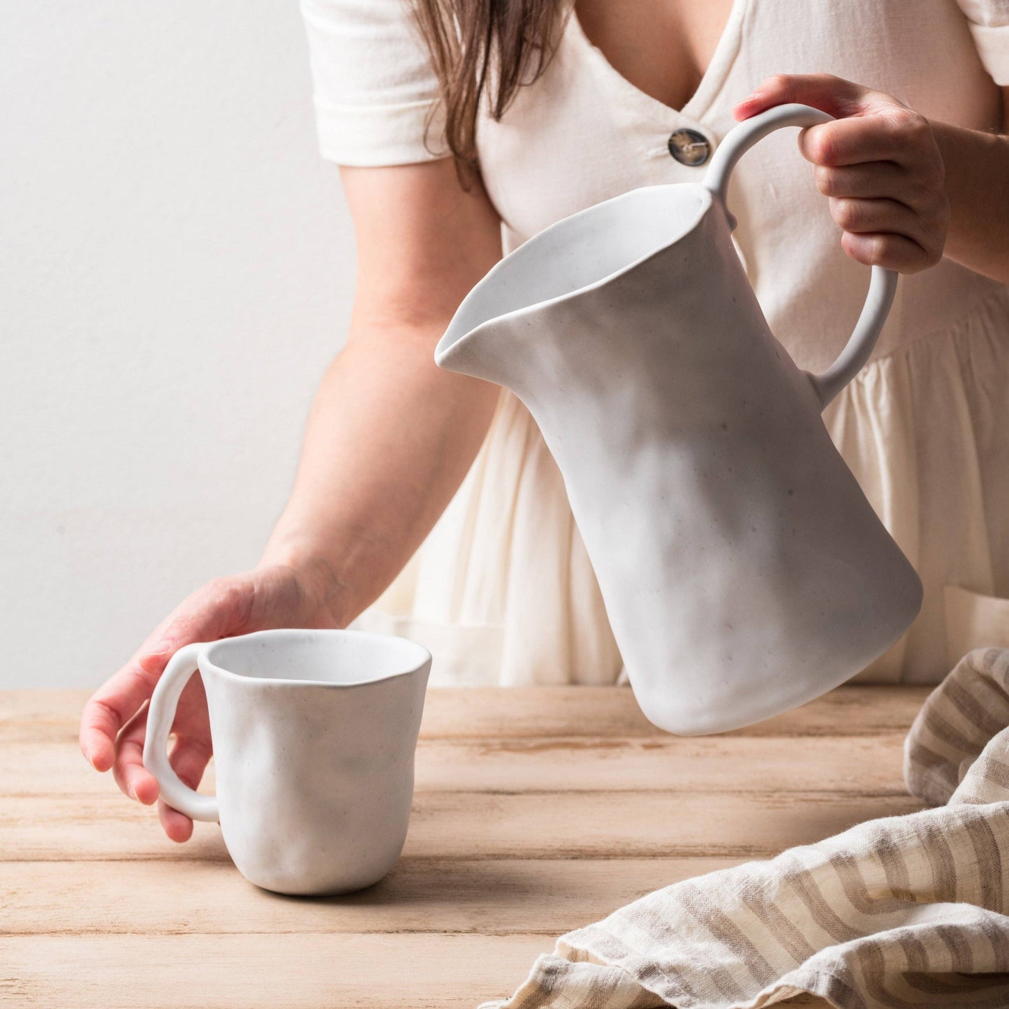 Nature Shape White Mug 300ml