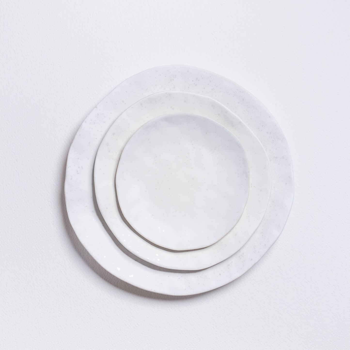 Nature Shape White Bread Plate 16cm