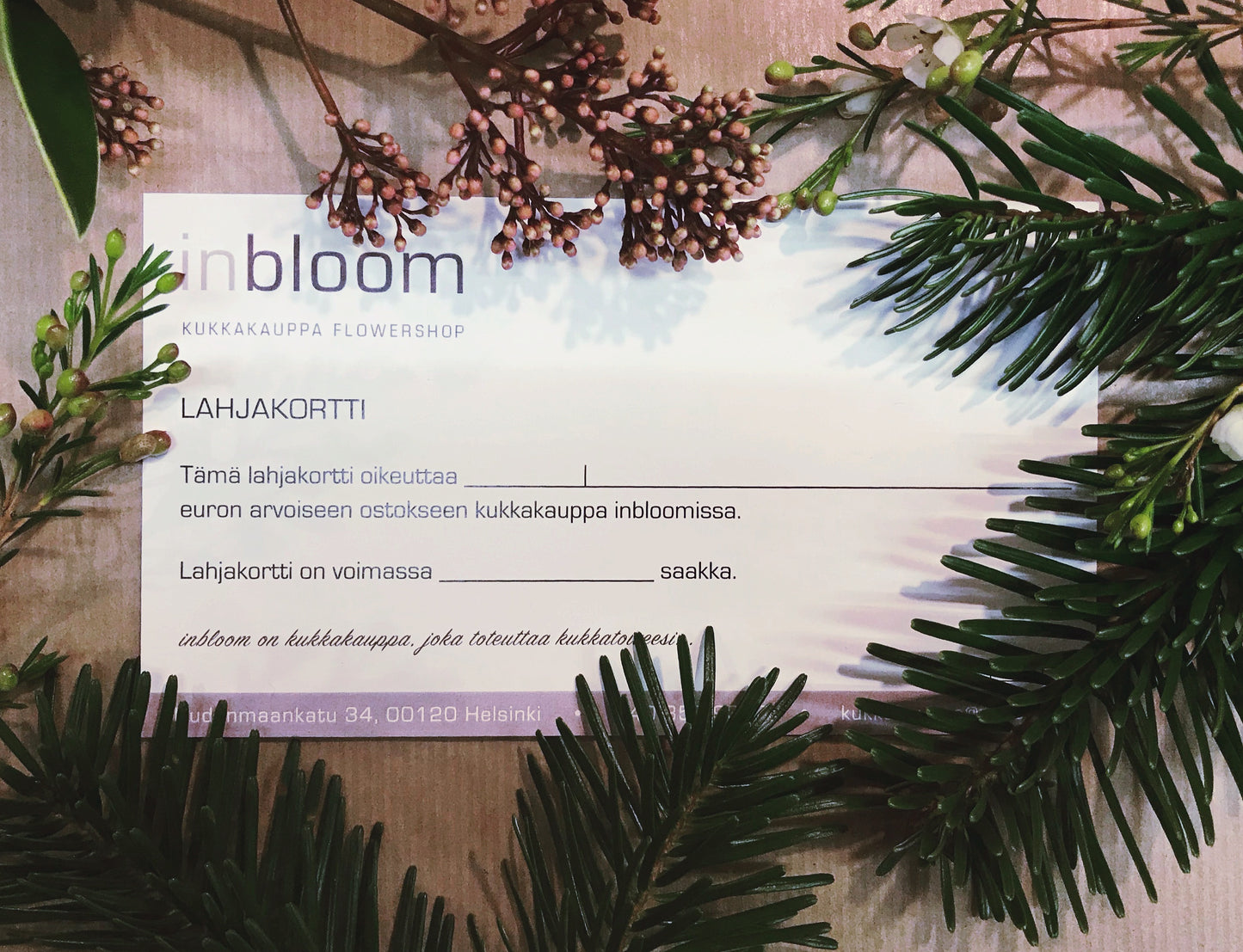 INBLOOM GIFT CARD