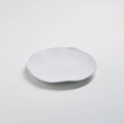 Nature Shape White Bread Plate 16cm