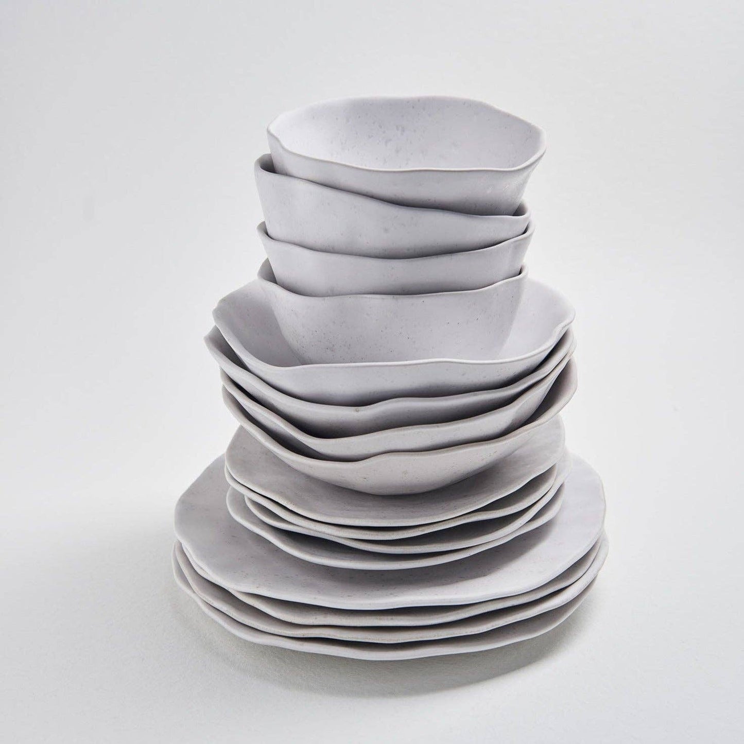 Nature Shape White Bread Plate 16cm