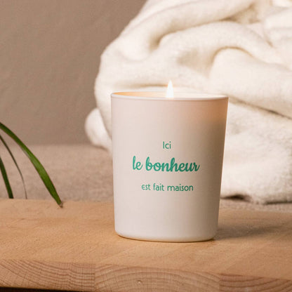ORANGE BLOSSOM CANDLE - "HERE HAPPINESS IS HOMEMADE"