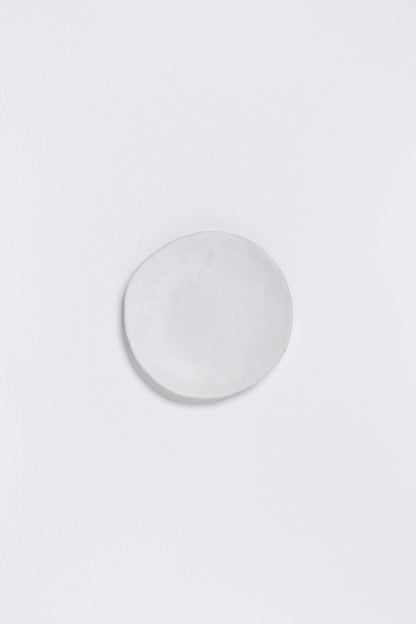 Nature Shape White Bread Plate 16cm