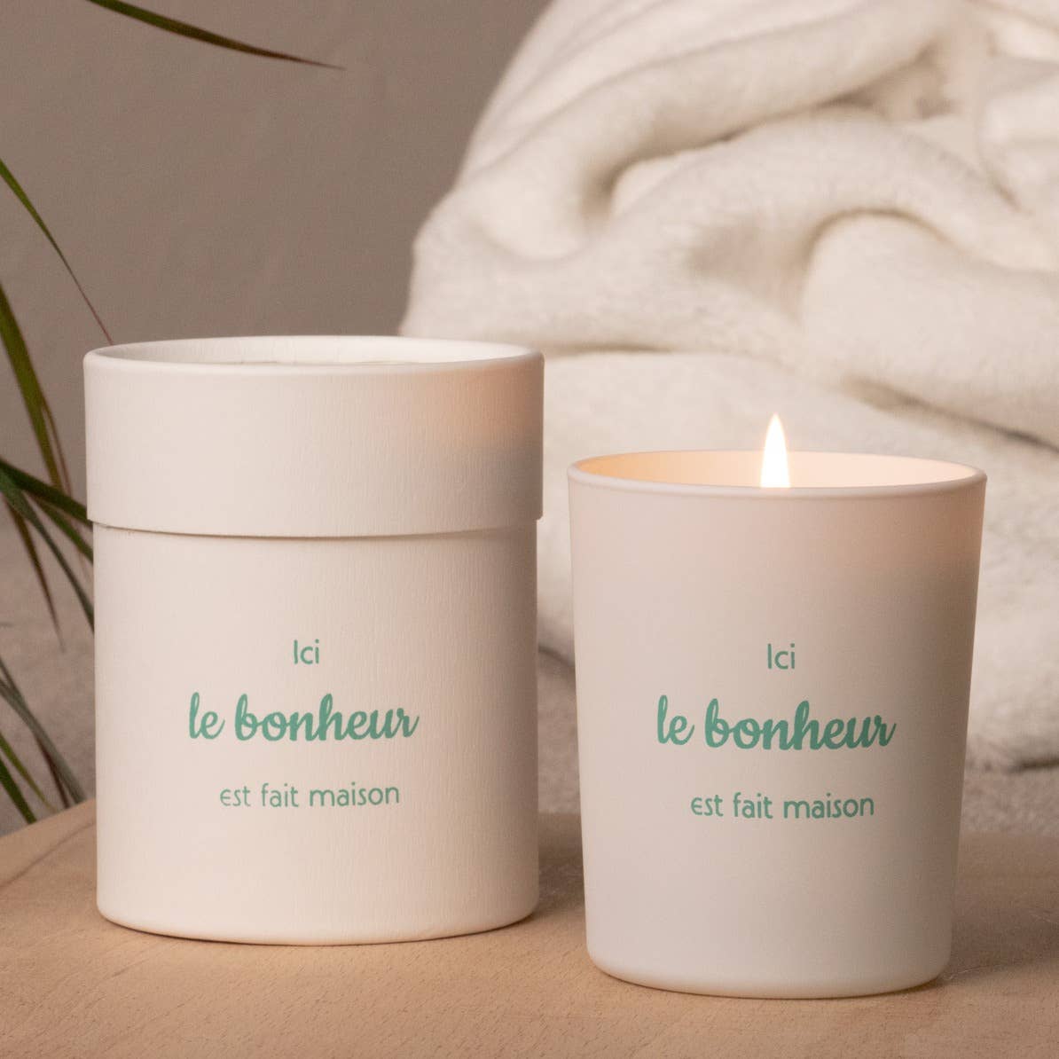 ORANGE BLOSSOM CANDLE - "HERE HAPPINESS IS HOMEMADE"